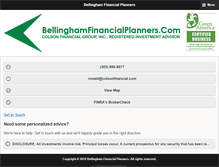 Tablet Screenshot of colsonfinancial.com